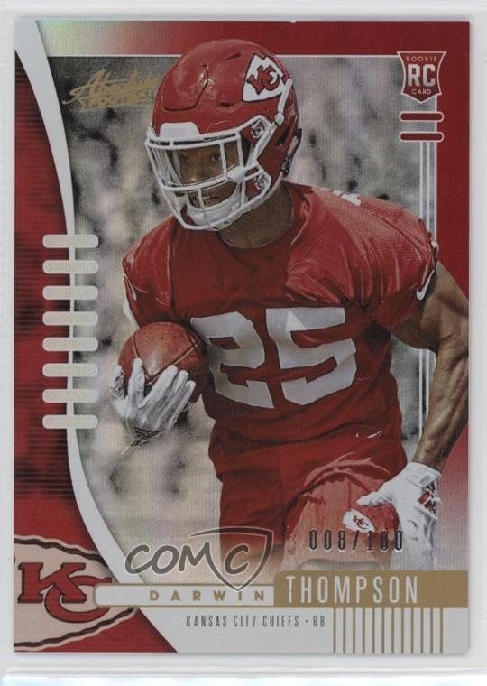 2019 Panini Absolute Red Spectrum /100 Darwin Thompson #165 Rookie RC 0q3