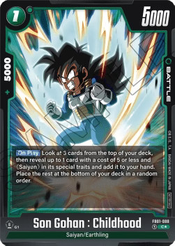 Dragon Ball Son Gohan : Childhood (FB01-088) FWUP Common Englisch NM Foil