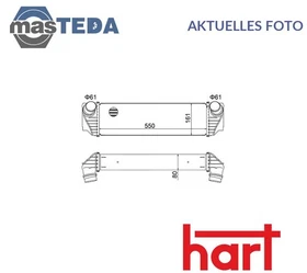 630 294 LADELUFTKÜHLER KÜHLER LADELUFT HART NEU OE QUALITÄT