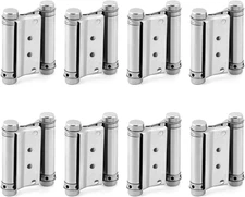 8 Pack 3 Heavy Duty Cafe Saloon Door Hinges, Stainless Steel Self-Closing Hinges