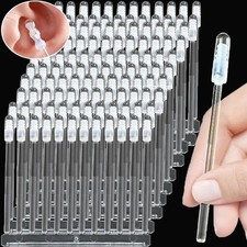 Ear Cleaners  120Pcs Washable Resin Tip Ear Wax Removal Tool, Reusable Sticky