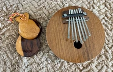 Coconut Kalimba Thumb Piano And Wooden Castanets