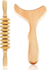 Wood Therapy Massage Tools Wooden Gua Sha Kits Maderoterapia Kit Body Sculpti...