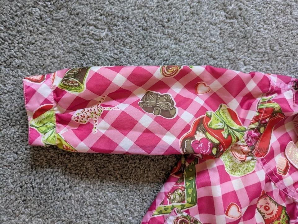 Abrigo Chaqueta Niña Oilily Vintage Rosa Cuadros Talla 92 Eur 2-3 Cuello EE. UU. Foto 4 de 4