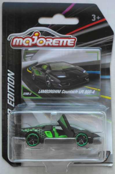 Majorette Limited Edition Lamborghini Countach LPI800-4 Mattschwarz/GrüN Neu/Ovp-image