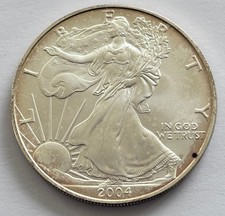 2004 AMERICAN SILVER LIBERTY EAGLE $1 ONE DOLLAR COIN ref1/1