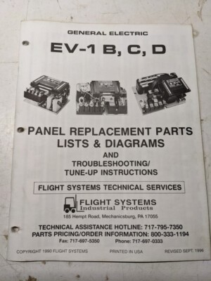 #ad #ad GE GENERAL ELECTRIC PARTS LIST DIAGRAMS SERVICE MANUAL EV 1 B C D 1996 $27.99