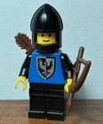 Misprint Lego Black Falcon Knight Minifigure Reverse Print 6074 Castle Error