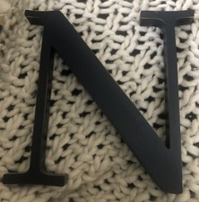 Pottery Barn Kids 8" Navy Blue Capital Wall Painted Letter  N  