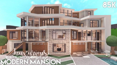 LUXURIOUS MODERN MANSION BLOXBURG.CHECK DESCRIP.FAST BUILDER FOR CHEAP PRICE