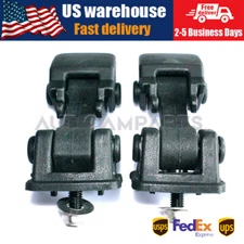 Pair Front Hood Latch Catch & Bracket for Jeep Wrangler JK 2007-18 Free Shipping