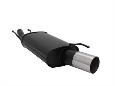 NOVUS Sportauspuff Endschalldämpfer 1x90mm RL passend für FORD FIESTA MK4 MK5