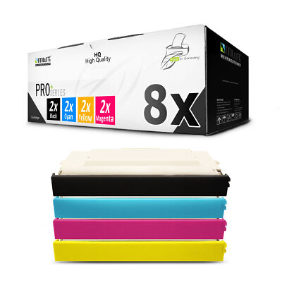 8x Toner für Ricoh Aficio CL 1000 800 n TYPE140 DT140 CMYK