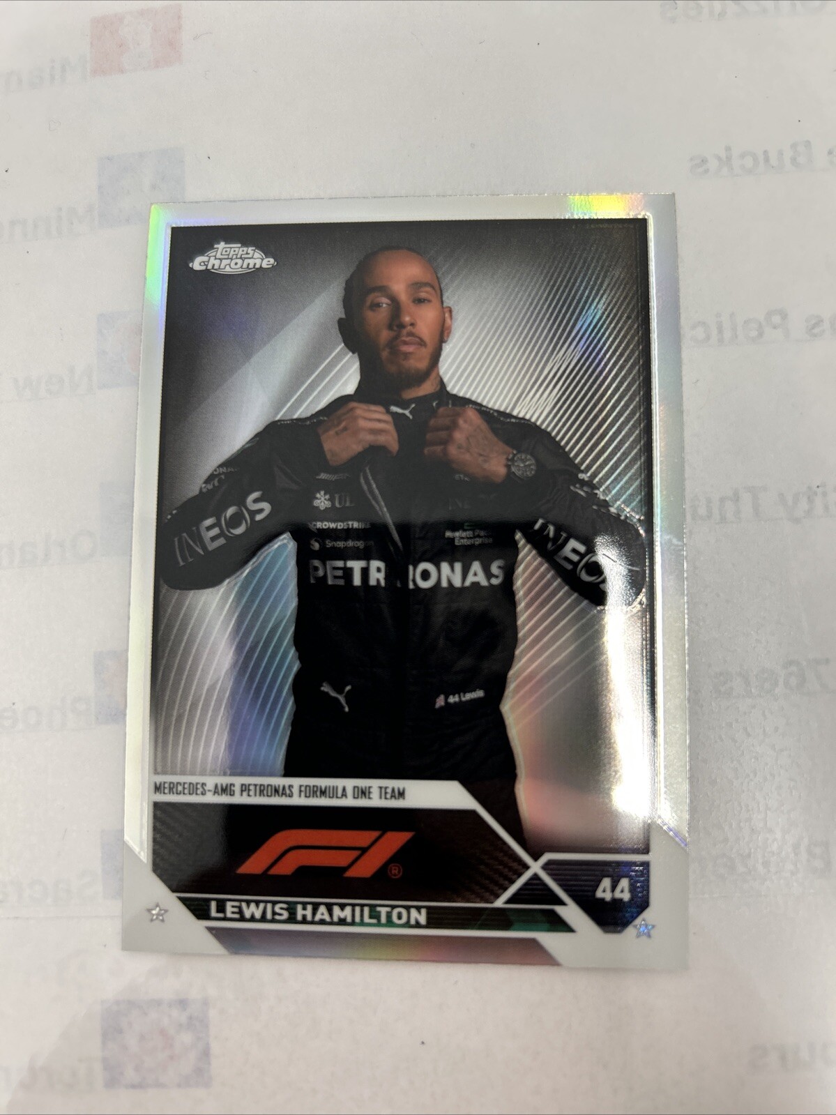 2023 Topps Chrome Formula 1 F1 21 Lewis Hamilton Refractor
