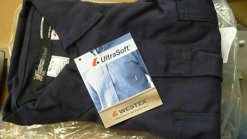 Neese Fire Retardant Coveralls Wested Indura Ultrasoft Navy MD VU7CANV Medium - product listing photo
