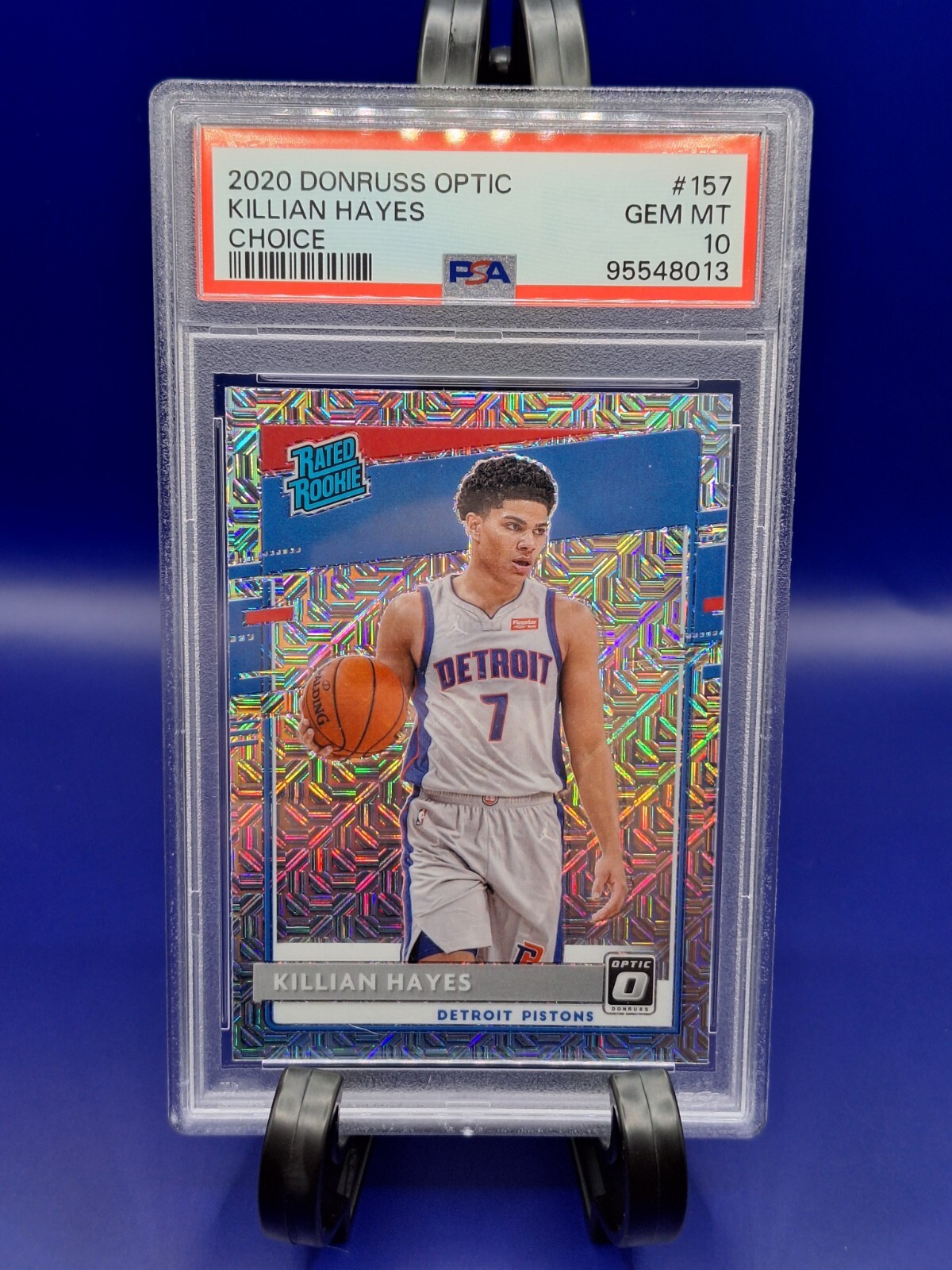 2020 Donruss Optic Killian Hayes Choice Holo Prizm Rated Rookie RC #157 Pistons