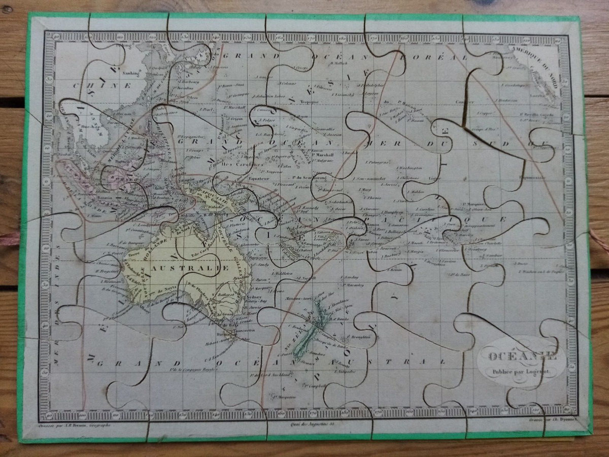 1836 DELAMARCHE - TRES ANCIEN PUZZLE DE L'EUROPE