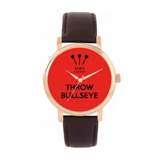 Toff London TLWS-30333 Ladies Red Throw Bullseye Watch