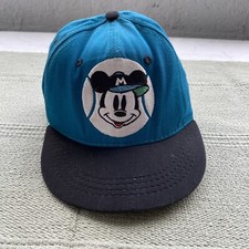 Vintage Disney Made In USA Mickey Mouse Adjustable Baseball Cap Trucker Hat