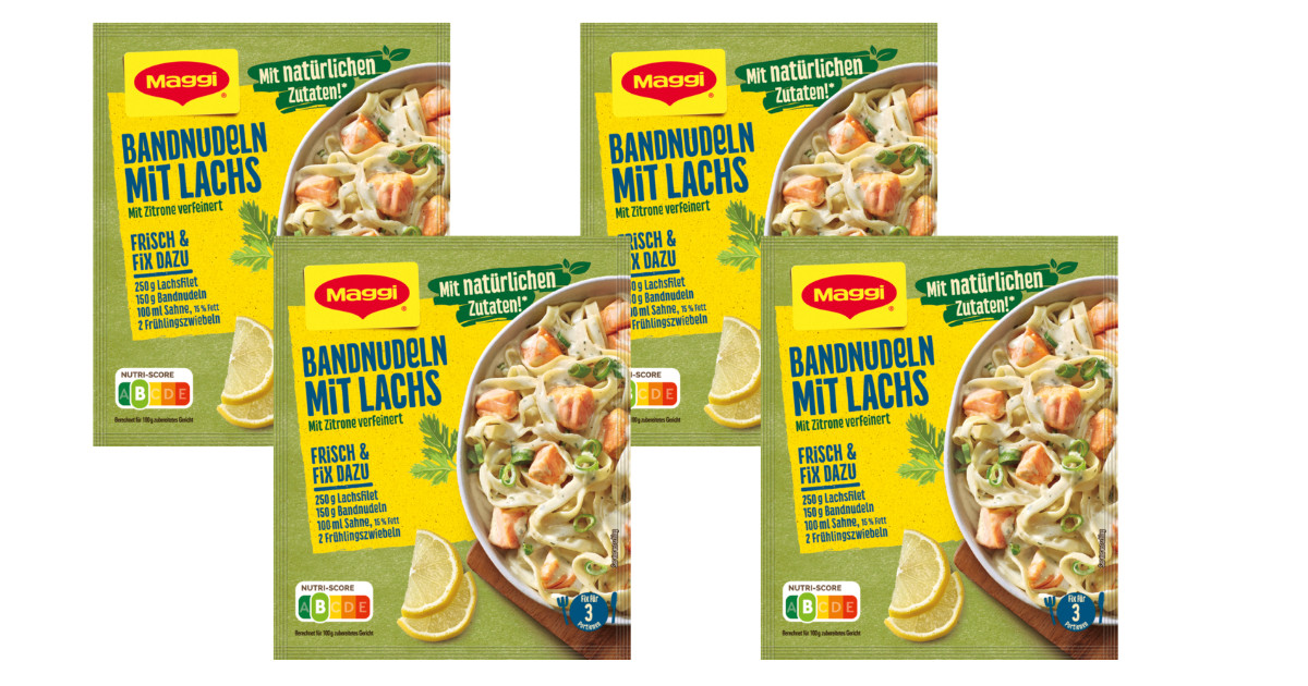 Maggi Fix Тальятелле в порошке из лосося -4 шт12 порций- БЕСПЛАТНАЯ ДОСТАВКА 2890₽