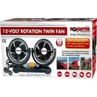 12V 2 Speed Car Truck Dual Fan Lorry Caravan Cool Air Twin Fan 360° Rotating