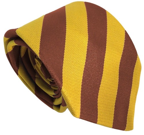 High School Seniors Tie Equal Stripes Block Stripe 11-16 Year Olds Made in UK - Picture 17 of 24