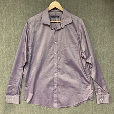 Tommy Hilfiger Shirt Mens XL Purple Wrinkle Free Button Regular Fit Stretch