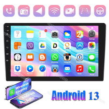 10in Android 13 Double 2 Din CarPlay SWC 2 32G GPS Navi WiFi BT Car Stereo Radio