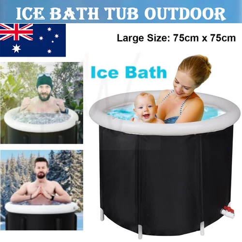 Portable Ice Bath Tub for Athletes Cold Water Therapy Hot Tub Folding Bathtub AU - Picture 15 of 15