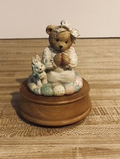 1992 Cherished Teddies Thank You For The Sky So Blue Plays Jesus Loves Me Vtg