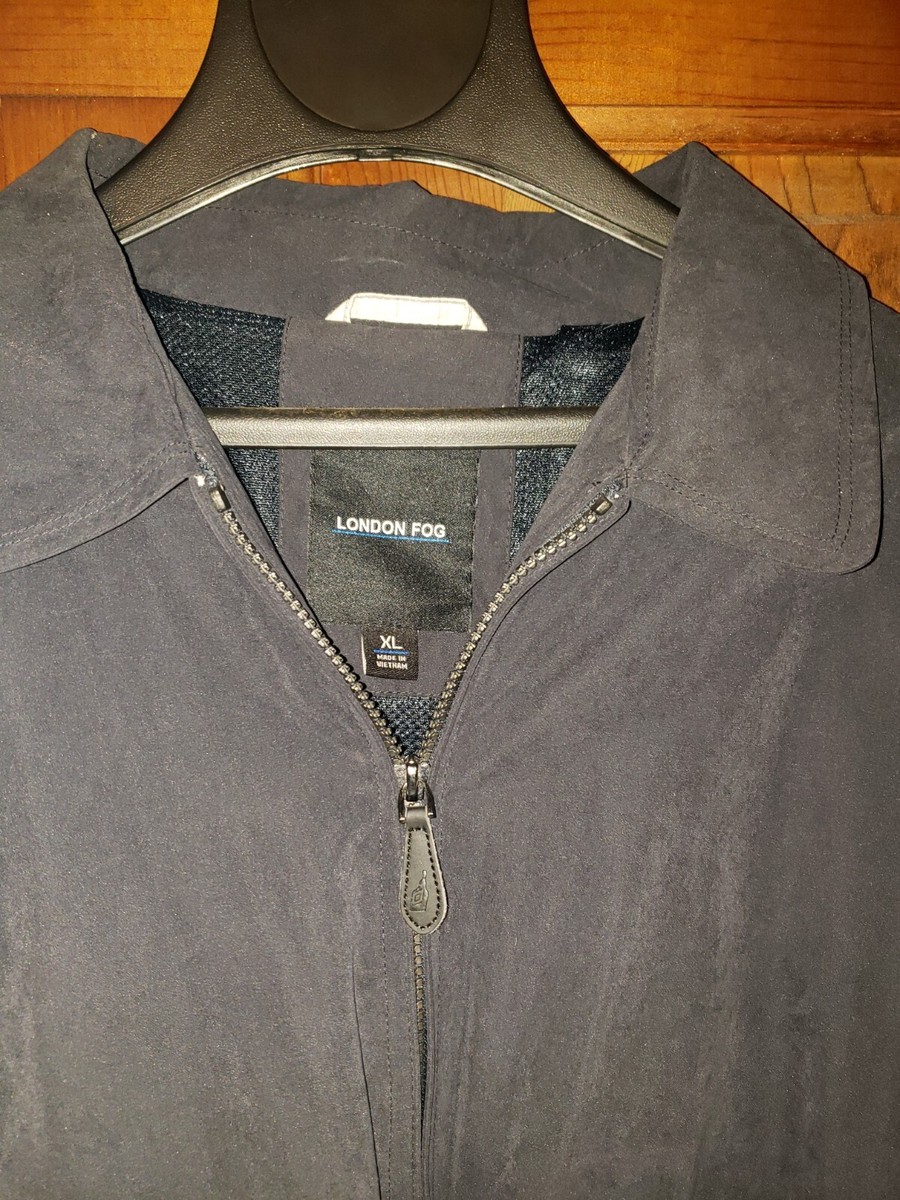Vintage London Fog Golf Jacket Men's Size XL Dark Charcoal