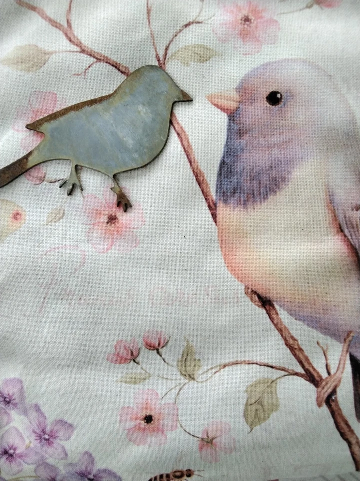 Decoración del hogar de aves de granja de metal • Rústico • Metal 6 pulgadas Foto 3 de 4