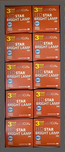 5/10X LED GU10 Light Bulbs 5W Warm/Daylight/Cool White Spotlight Bulb ♻️120° ECO - Picture 7 of 14