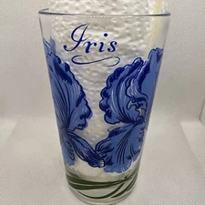 Vintage Boscul Peanut Butter Glass-Iris