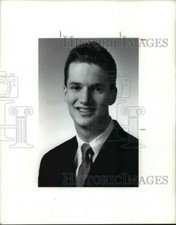 1991 Press Photo Steve Vojtko, Aurora basketball - cvb48936
