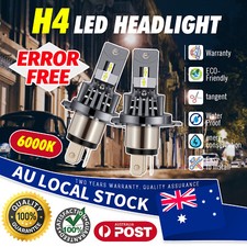 2x H4 LED Headlight Bulbs White High/Low Beam For Peugeot Partner Tepee 2008-on