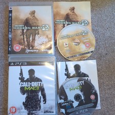 Call of Duty MW2 and MW3 bundle - PS3 - Very Good Condition Mint Discs Complete 