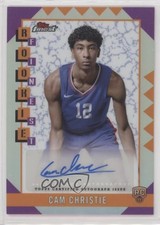 2024-25 Topps Finest Rookie Refractor Cam Christie #RFA-CC Auto 1f76