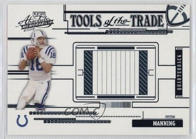 2005 Playoff Absolute Memorabilia Tools of the Trade Blue Peyton Manning HOF o7m
