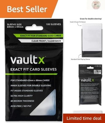 Ultimate Trading Card Protection - 100 Clear Inner Sleeves for Card Collectors