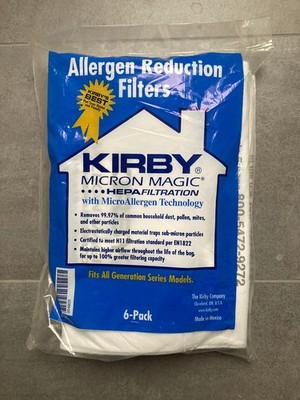 6x Original Kirby Filterbeutel Universal HEPA - Neu & OVP