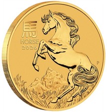 2026 P Australia Gold Lunar Series III Year of the Horse 1/10 oz $15 - BU 5080.90 per troy oz