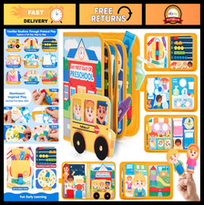 Busy Book for Preschool Learning Activities First Day of School Gift, Educatio