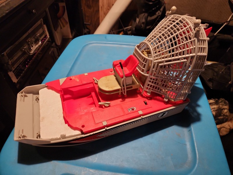 Vintage Tyco RC Fan Boat PARTS ONLY. no Remote