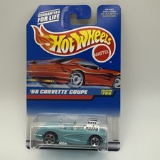 Hot Wheels 1958 Chevy Corvette Coupe. Rare,VHTF! '98 Blue Card. Collector #780.