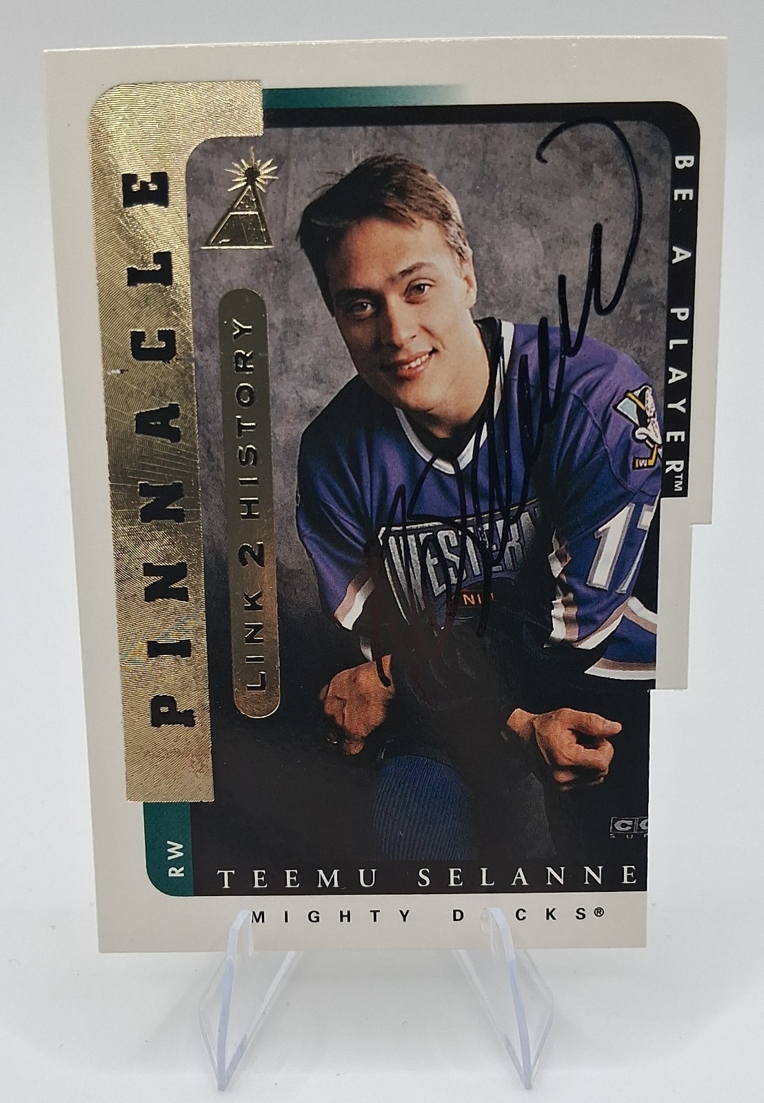 1996-97 Pinnacle Be A Player - Link 2 History Teemu Selanne #LTH-1B...