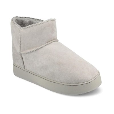 Women's Noa Round Toe Bootie Slippers Gray SZ XL 11-12