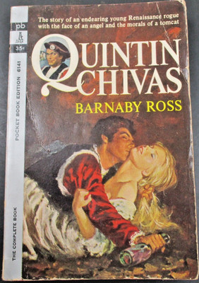 QUINTIN CHIVAS by Barnaby Ross Pocket Book 1st Print 1962 Paperback PB #GGA-6141