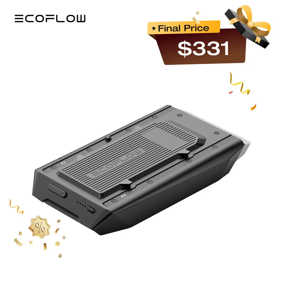 EcoFlow WAVE 2 Add-On Battery, 1159Wh Battery for WAVE 2 Air Conditioner