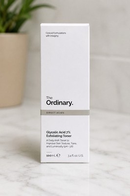 The Ordinary Glycolic Acid 7% Exfoliating Toner 3.4 fl Ozs A Daily AHA Toner